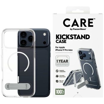 CARE by PanzerGlass Feature Case w. Kickstand MagSafe iPhone 17 Pro Max - Clear