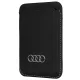 Audi Synthetic Leather Magnetic MagSafe Wallet, Black
