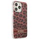 Guess Leopard vāciņš iPhone 13 / 13 Pro sarkans