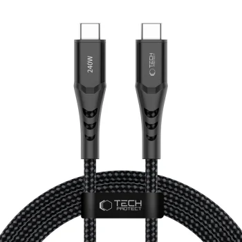 Tech-Protect Ultraboost UB11T USB-C to USB-C Cable 240W 200 cm - Black