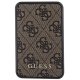 Guess Powerbank 10000mAh 18W 4G Leather Metal Logo, Brown