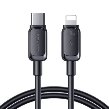 Joyroom Multi-Color Series A14 USB-C to Lightning Cable, 20W, 1.2m, Black