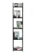 Modernhome Wooden Shelving Unit with Metal Frame LOFT, 5 Shelves, Black