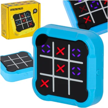 Electronic Tic Tac Toe 4-in-1 Portable Game Console, Blue