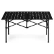 MultiGarden Folding Camping Table 95x55 cm, Black