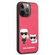 Karl Lagerfeld iPhone 13 Pro / 13 Case Ikonik Karl&Choupette Fuchsia