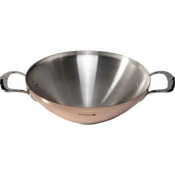De Buyer Prima Matera Wok Pan 32 cm with Glass Lid