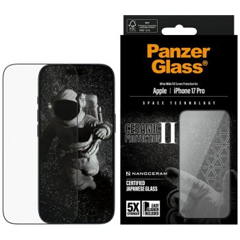 PanzerGlass Ceramic II Ultra-Wide Fit EasyAligner  iPhone 17 Pro