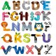 Magnetic Latin Alphabet, Set of Magnetic Letters, Fridge Magnets, 26 Pcs.