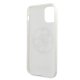 Guess iPhone 11 Pro Max Case Glitter 4G Circle Logo, White