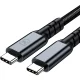 3mk Hyper Cable N-SERIES Thunderbolt 4 USB-C to USB-C Cable 1m 240W 40Gb/s - Black