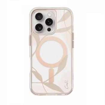 Uniq Coehl Verdure iPhone 16 Pro 6.3" case Magnetic Charging spring blossom