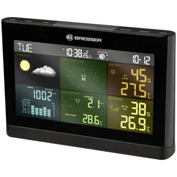 Bresser 12013 5-in-1 Comfort Weather Station, Black