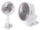 Wireless Foldable Desk Fan with Clip, White
