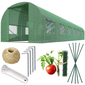 Plonos Garden Polytunnel Greenhouse 3x6 m (18 m²)