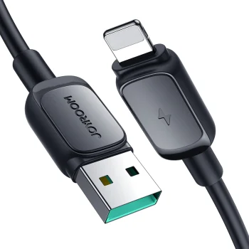 Joyroom Multi-Color Series A14 Lightning to USB-A Cable, 2.4A, 1.2m, Black