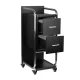 Gabbiano Solo Hairdressing Trolley Black/Silver