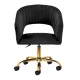 Beauty Salon Swivel Chair 4Rico QS-OF212G Velvet, Black