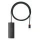 Baseus Lite Series HUB adapter USB Type C - 4x USB 3.0 1m black (WKQX030401)
