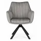 ModernHome 360° Swivel Velvet Dining Chair with Armrests, Beige