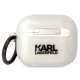 Karl Lagerfeld чехол для AirPods 3 Choupette Head прозрачный с блестками