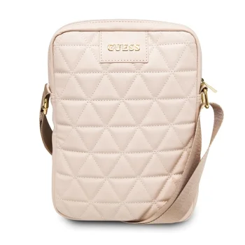 Guess Quilted Tablet Bag for 10" Devices, Pink