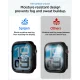 Spigen Thin Fit 360 Case for Apple Watch 44mm with Tempered Glass, Black