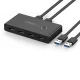 Ugreen US216 USB 3.2 Gen 1 Switch Box Hub for 2 Computers, 4 Ports, Black