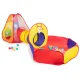 Kids play tent with tunnel, dry pool and 100 balls, IPLAY