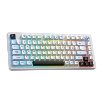 ONIKUMA MT501 Wireless Gaming Keyboard, 75%, RGB, White