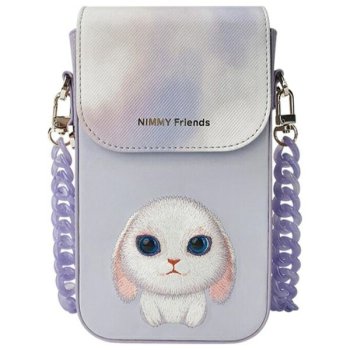 Nimmy Big Eyed Pet 2.0 Rabbit Phone Bag, Purple