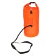 Swimming Safety Buoy with Waterproof Pocket and Whistle, 20L, Orange