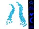 Fluorescent Lighting Stones, Glowing Pebbles, Blue, Pack of 100