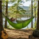 Green Double Camping Hammock with Mosquito Net (250x140 cm, 150 kg)