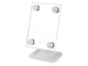 LED Illuminated Cosmetic Makeup Mirror with 180° Rotation, Pink