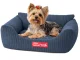 Soft Corduroy Pet Bed, Size S, Blue