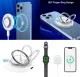 Choetech T603-F MagSafe Wireless Charger with Ring Holder - White
