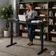 ModernHome Electric Height Adjustable Desk 140x60 cm 72-118 cm, Black