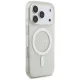Guess IML Glitter Pearl Strap MagSafe Case for iPhone 17 Pro Transparent