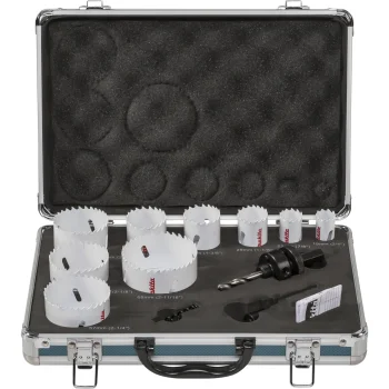 Makita D-47282 BiM Hole Saw Set, 12 Pieces