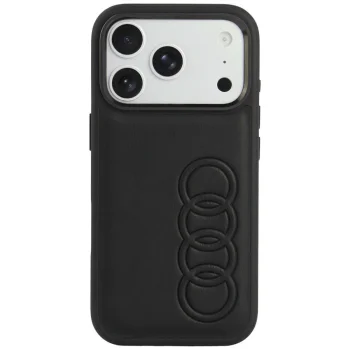 Audi TT Synthetic Leather MagSafe Case for iPhone 18 Pro / 17 Pro, Black