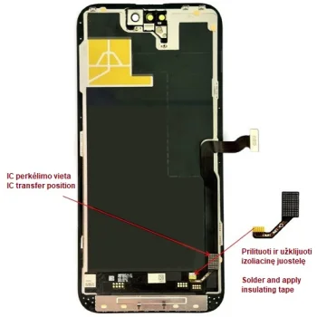 Display for iPhone 14 Pro Max, LTPO Soft OLED, 120Hz, 6.69"