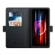 3mk Wallet Case atverams vāciņš Oppo A78 4G, Melns