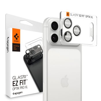 Spigen Optik Pro XL Camera Lens Glass iPhone 17 Pro - Silver