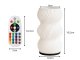 2-in-1 LED RGB Table Lamp with Flower Vase and Remote Control, Ecru