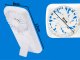Wireless Foldable Hand Table Fan with RGB Lighting, White