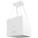 Berdsen 40 cm Island Cooker Hood with 2 Carbon Filters, White
