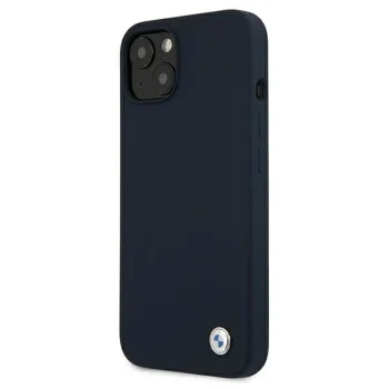 BMW iPhone 13 mini Case Silicone Signature, Navy Blue