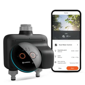 Gardena smart Dual Water Control Irrigation Control, 2 Zones, Black