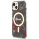 Guess iPhone 14 Plus Case Flower MagSafe, Green
